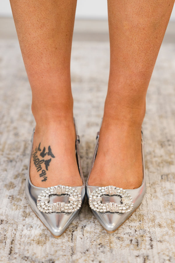 Women's , Silver Shoreline Heels