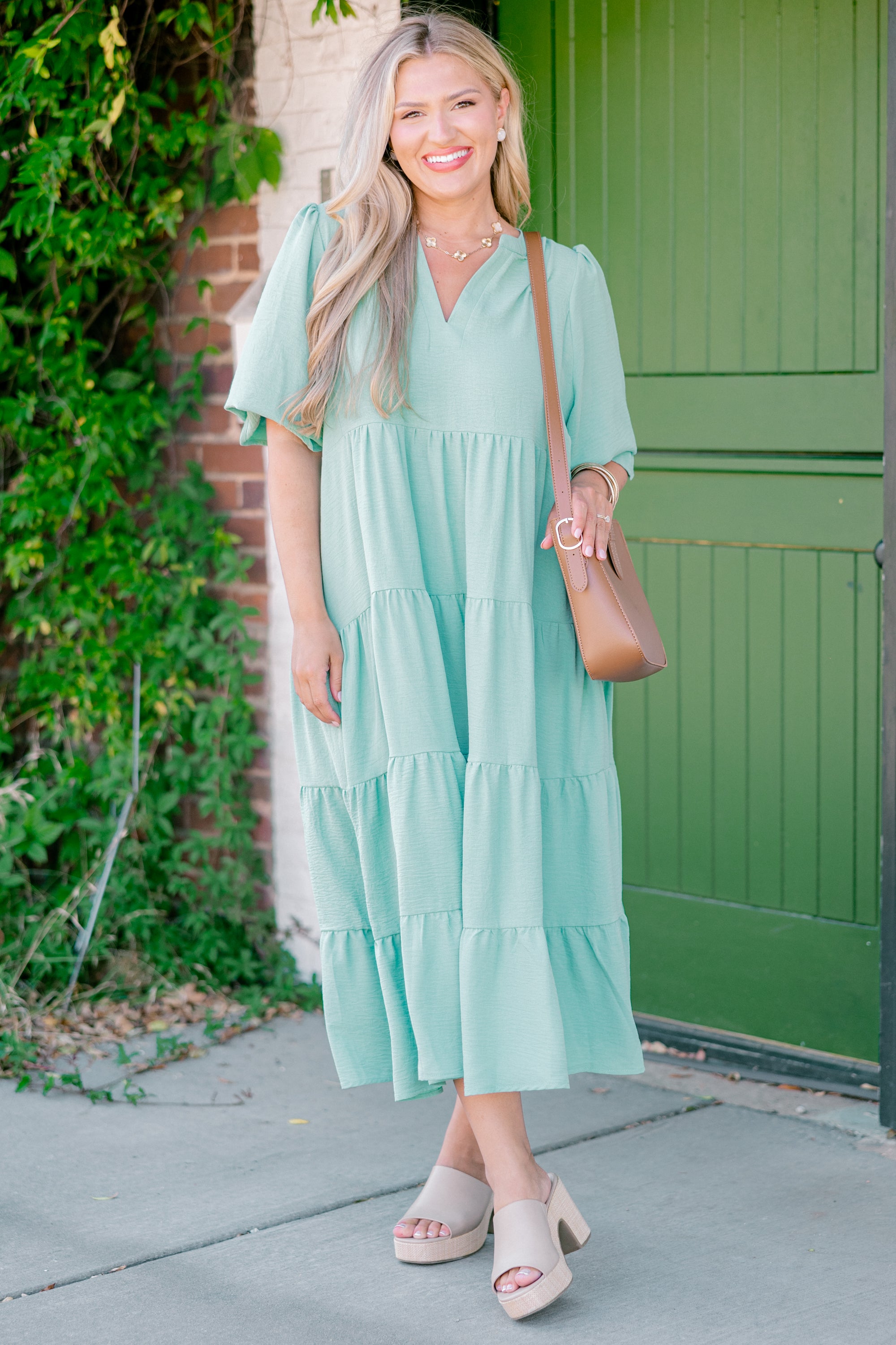 Boho Floral Lace Off-Shoulder Midi Dress - Ruffled Hem, Elastic Waist, Perfect For Vacation - View #10
