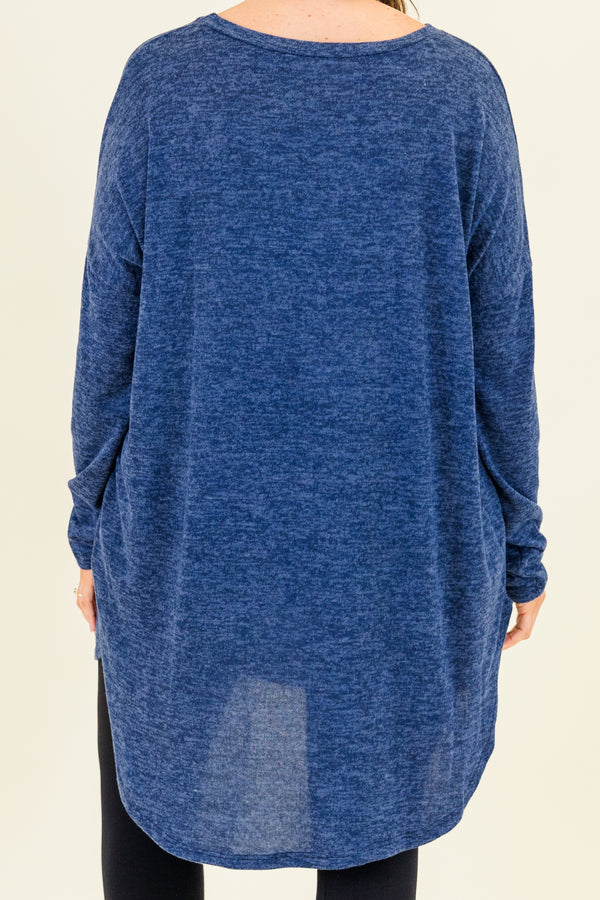 Sincere Story Tunic, Navy