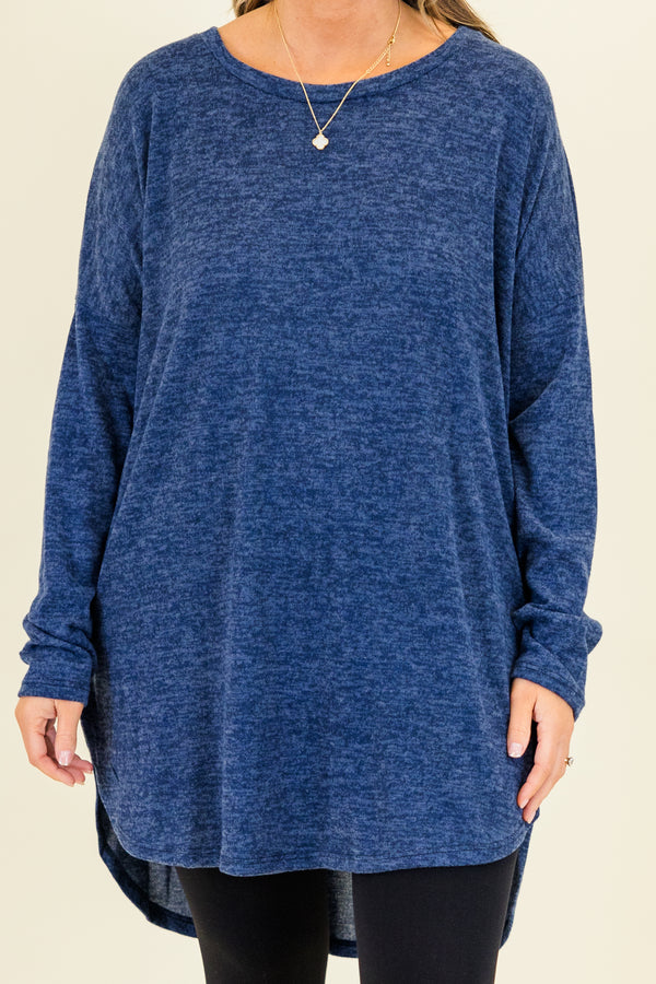 Sincere Story Tunic, Navy