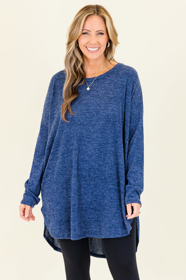 Sincere Story Tunic, Navy
