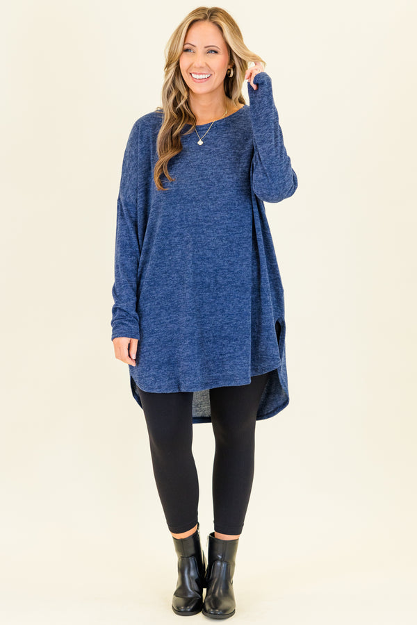 Sincere Story Tunic, Navy