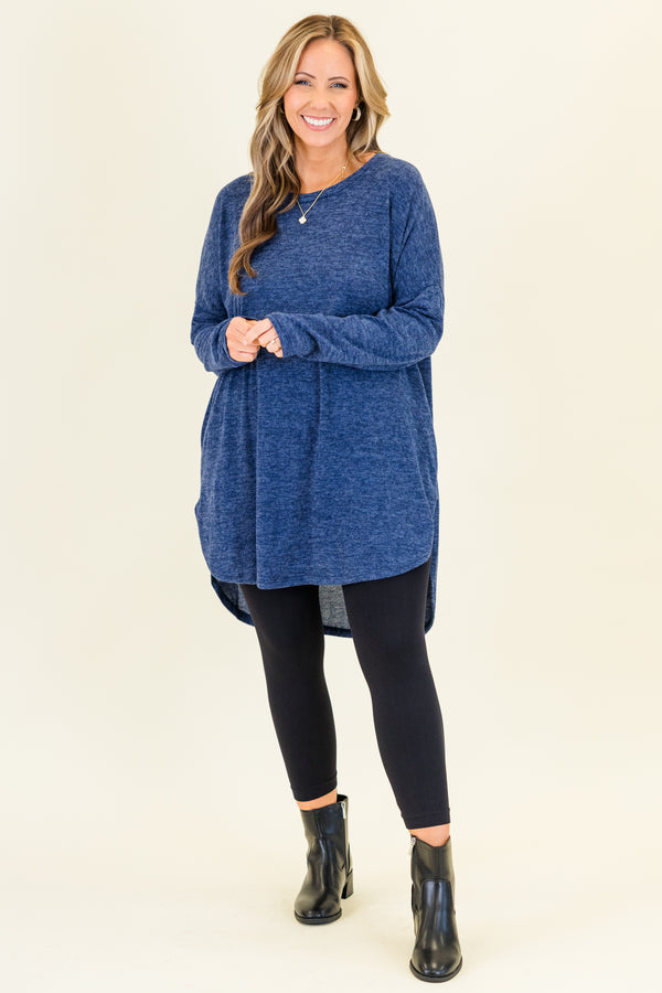 Sincere Story Tunic, Navy