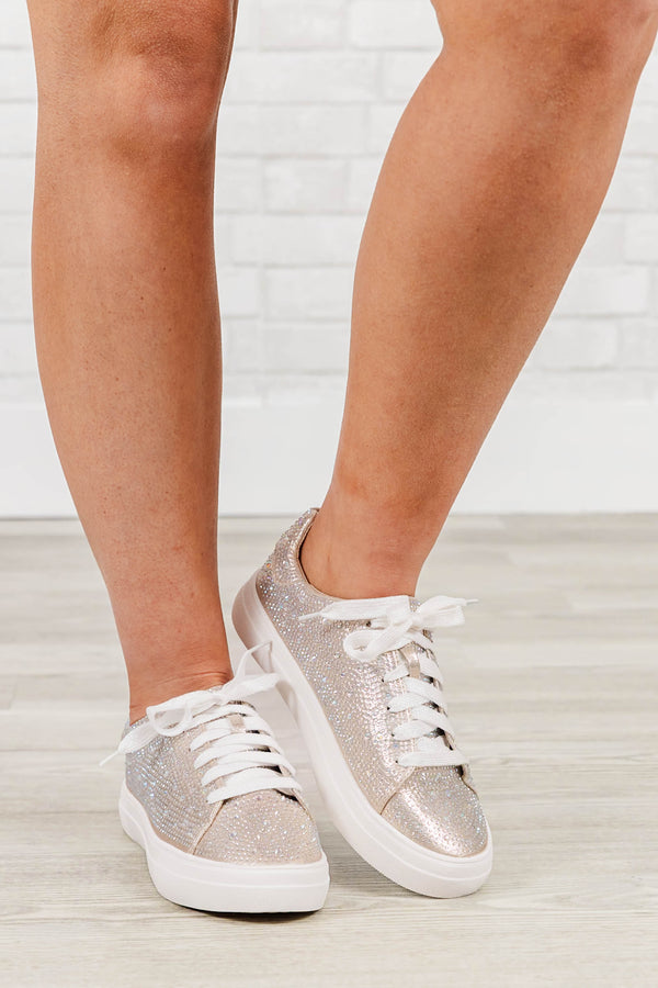 glitter dress with sneakers 50 Killer Outfits to Wear With Your White Sneakers