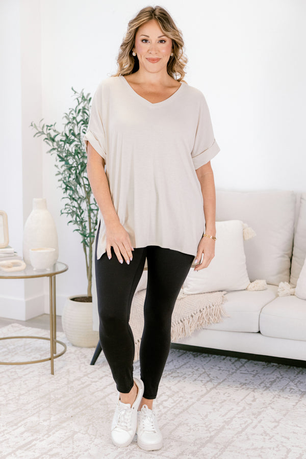 Chic Soul plus size clothing, black athletic leggings 
