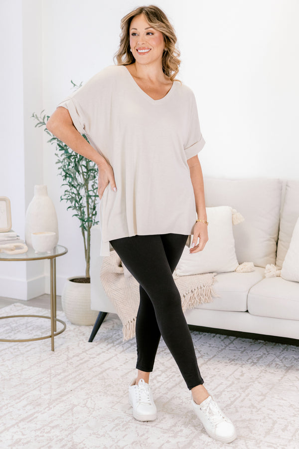 Chic Soul plus size clothing, black athletic leggings 
