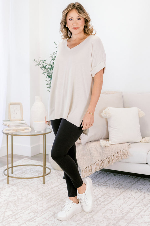 Chic Soul plus size clothing, black athletic leggings 
