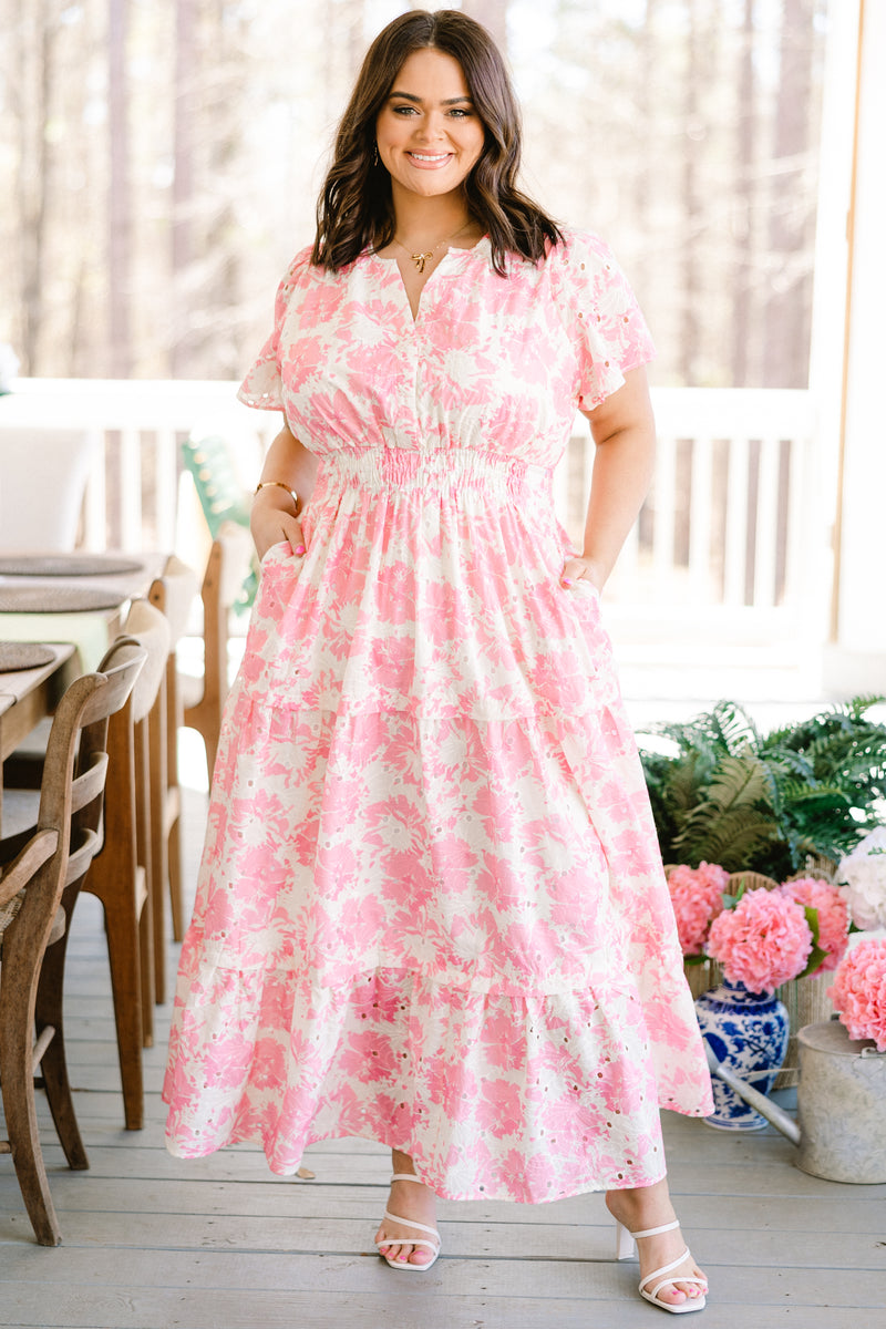 pink dresses for women nearby Women's Somewhere Beautiful Dress, Pink