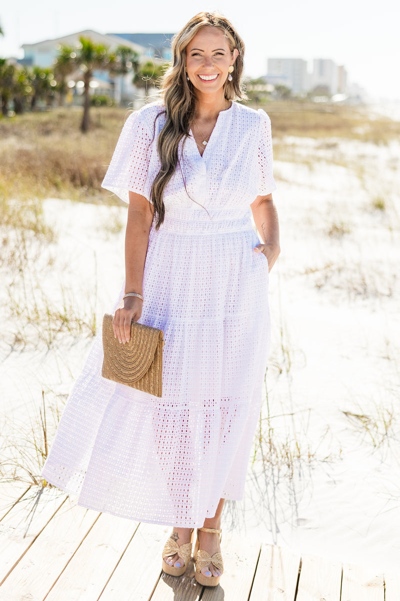 Somewhere Beautiful Dress, White Chic Soul Somewhere Beautiful Dress, White Chic Soul