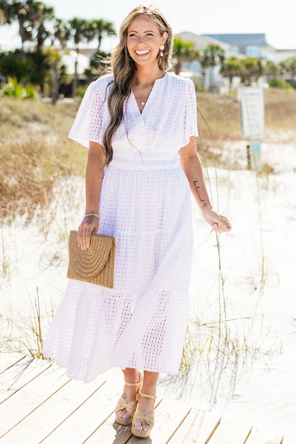 Somewhere Beautiful Dress, White Chic Soul Somewhere Beautiful Dress, White Chic Soul