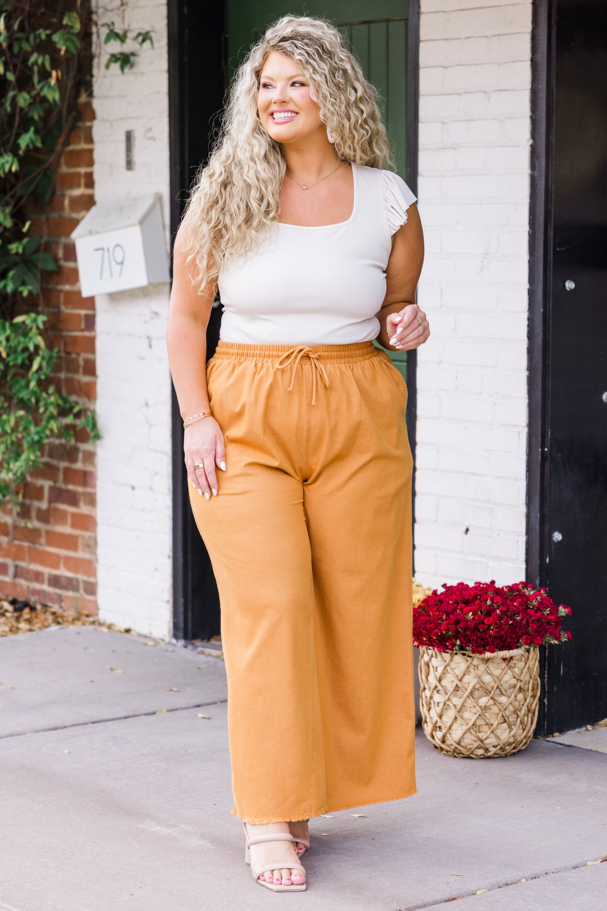 Spanish Tile Pants, Orange – Chic Soul