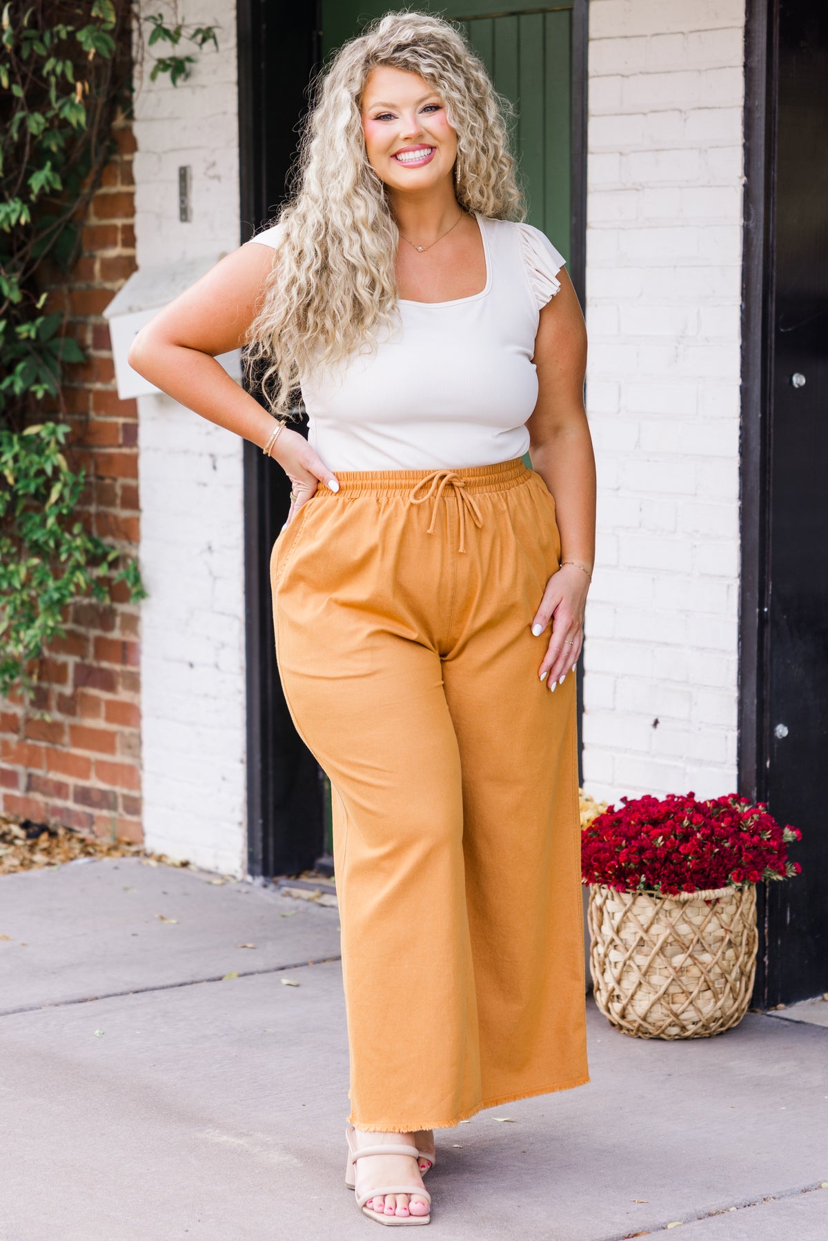 Spanish Tile Pants, Orange – Chic Soul