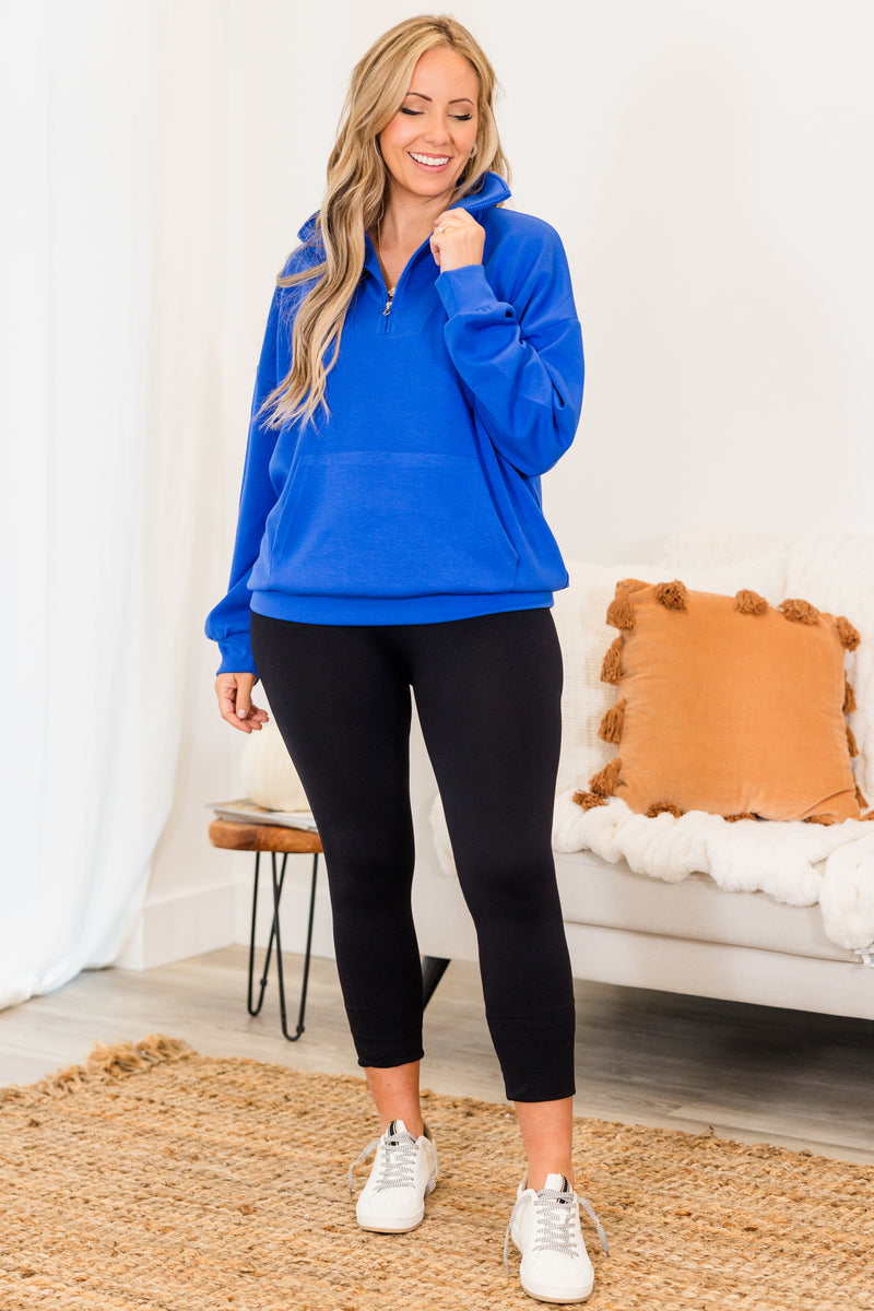 Sporty Chic Pullover, Blue – Chic Soul