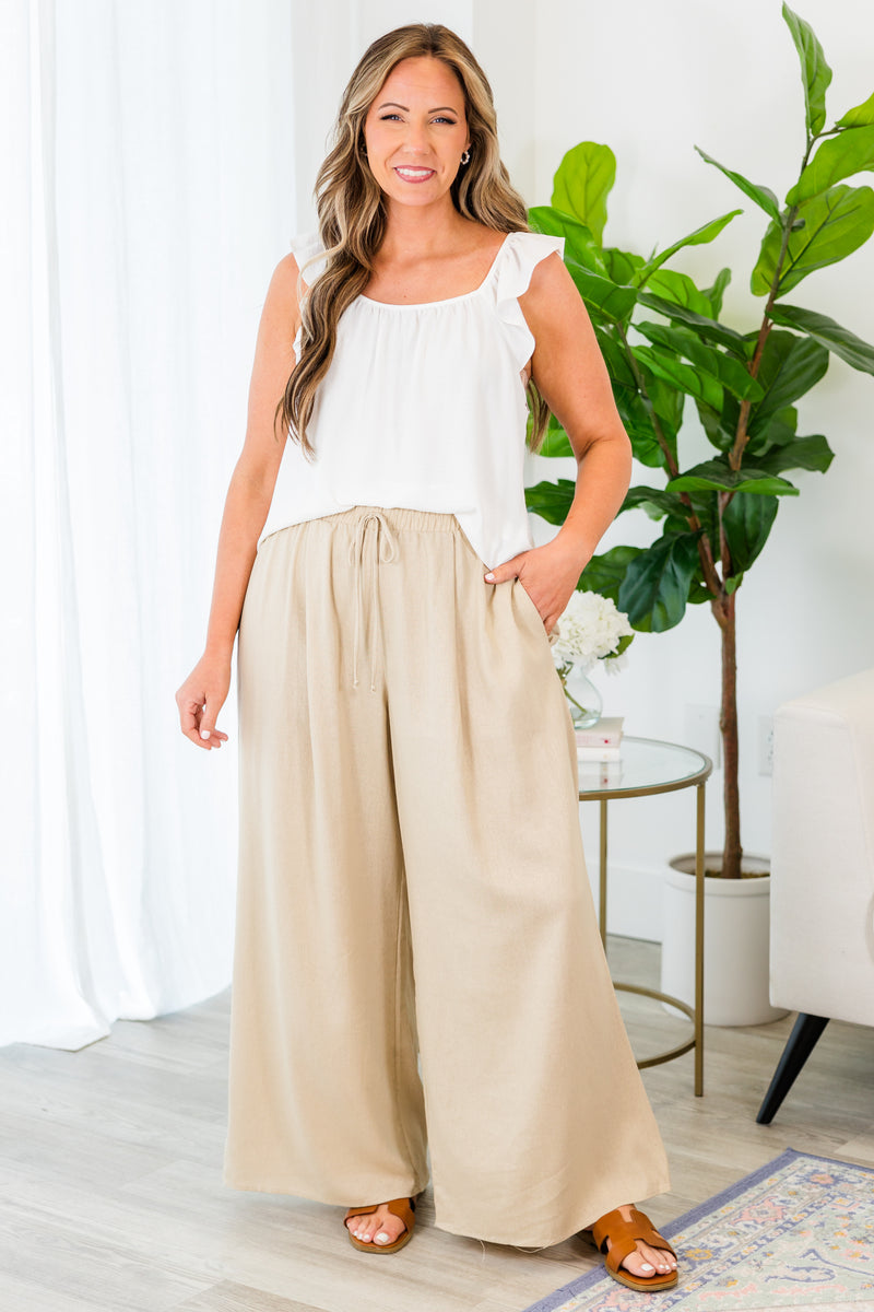 FLOWY STRAIGHT LEG PANTS