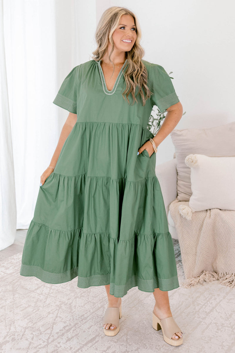 Straight Shot Dress, Sage – Chic Soul