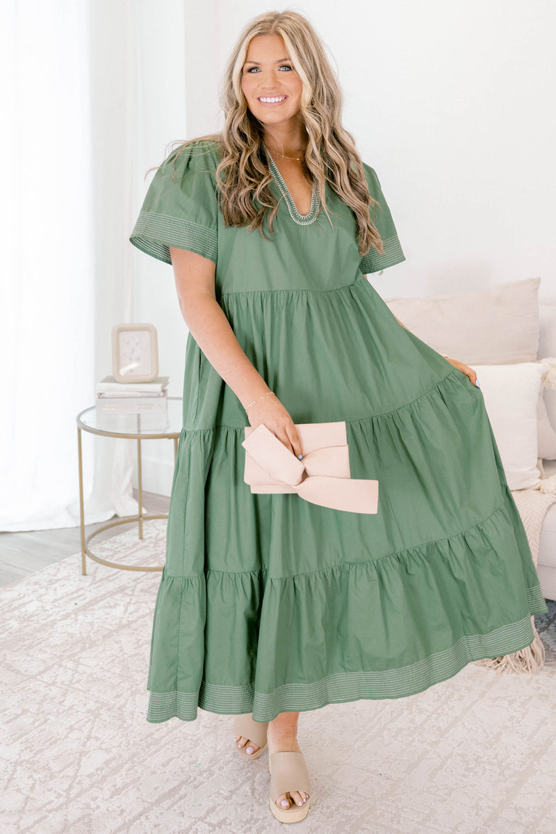 Women's Straight Shot Dress, Green