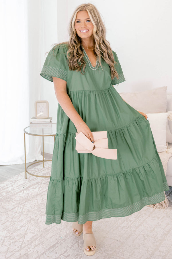 Women's Straight Shot Dress, Green