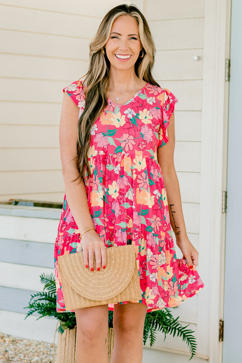 v neck mini dress Naf V-Neck Mini Dress