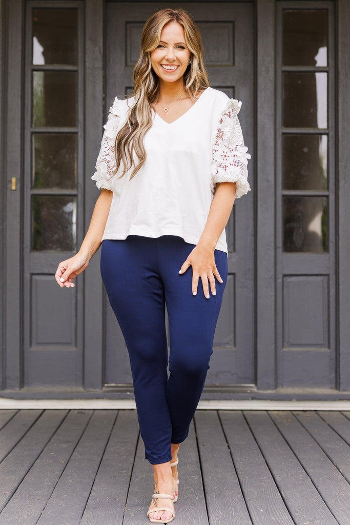 Strut Your Style Pants, Navy – Chic Soul