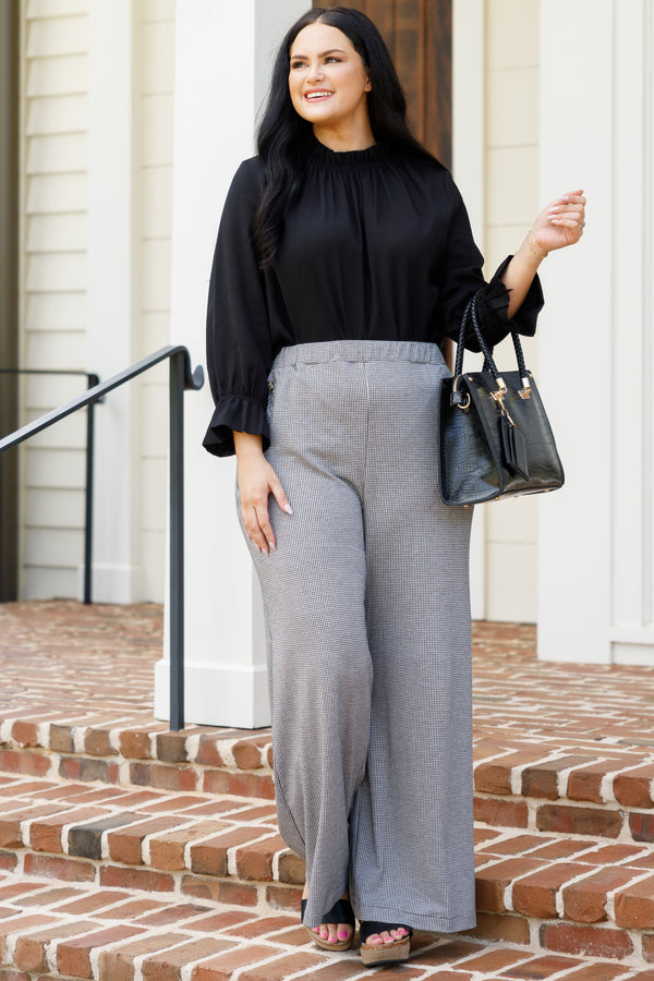 Stylish Ease Pants, Black – Chic Soul