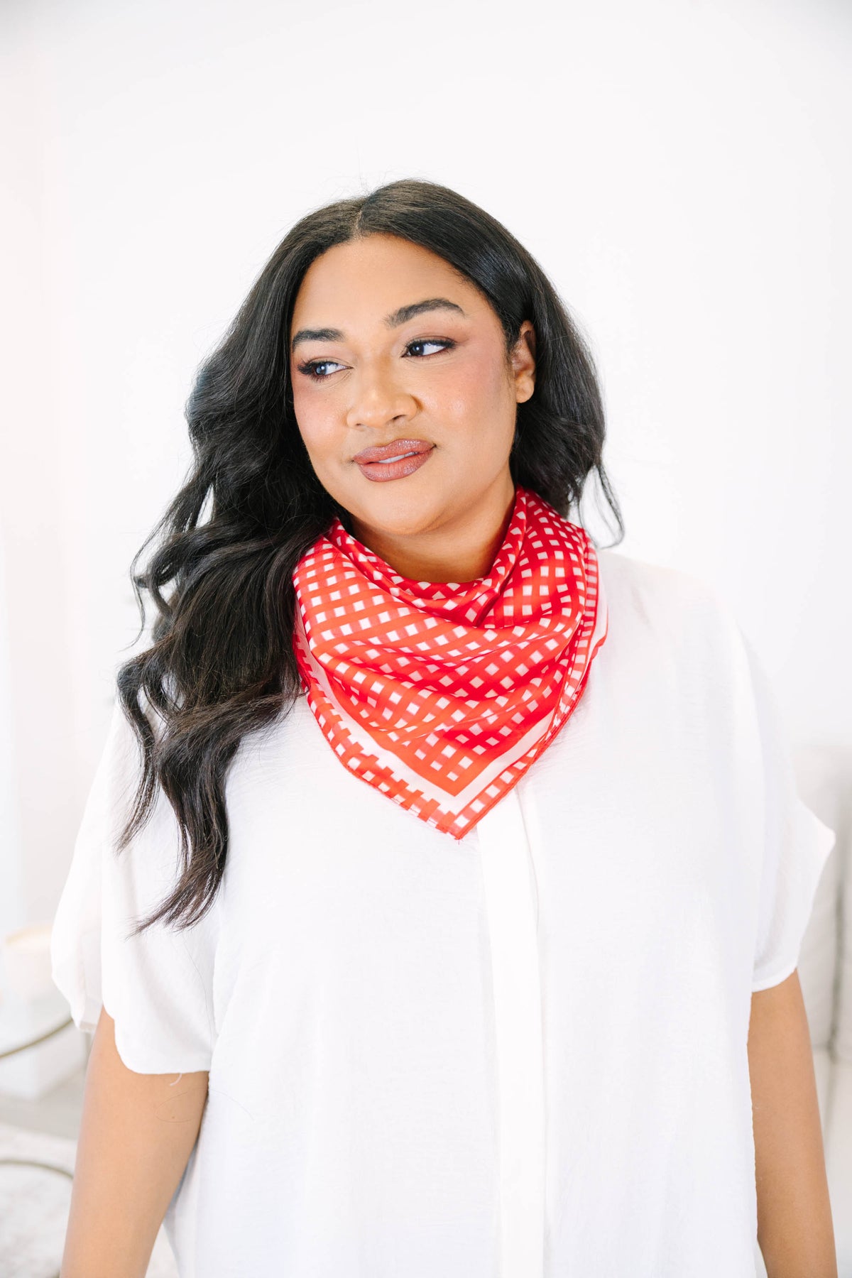 Summer Picnic Scarf, Red – Chic Soul