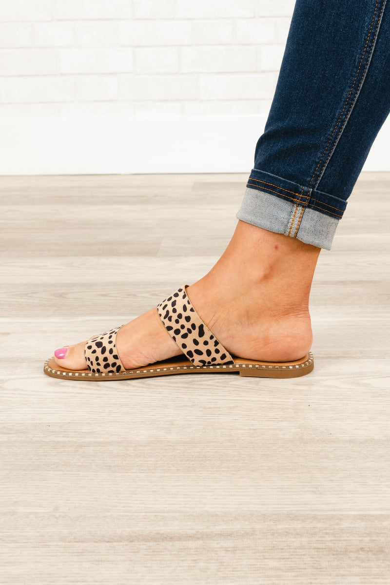 Cheetah slide online sandals