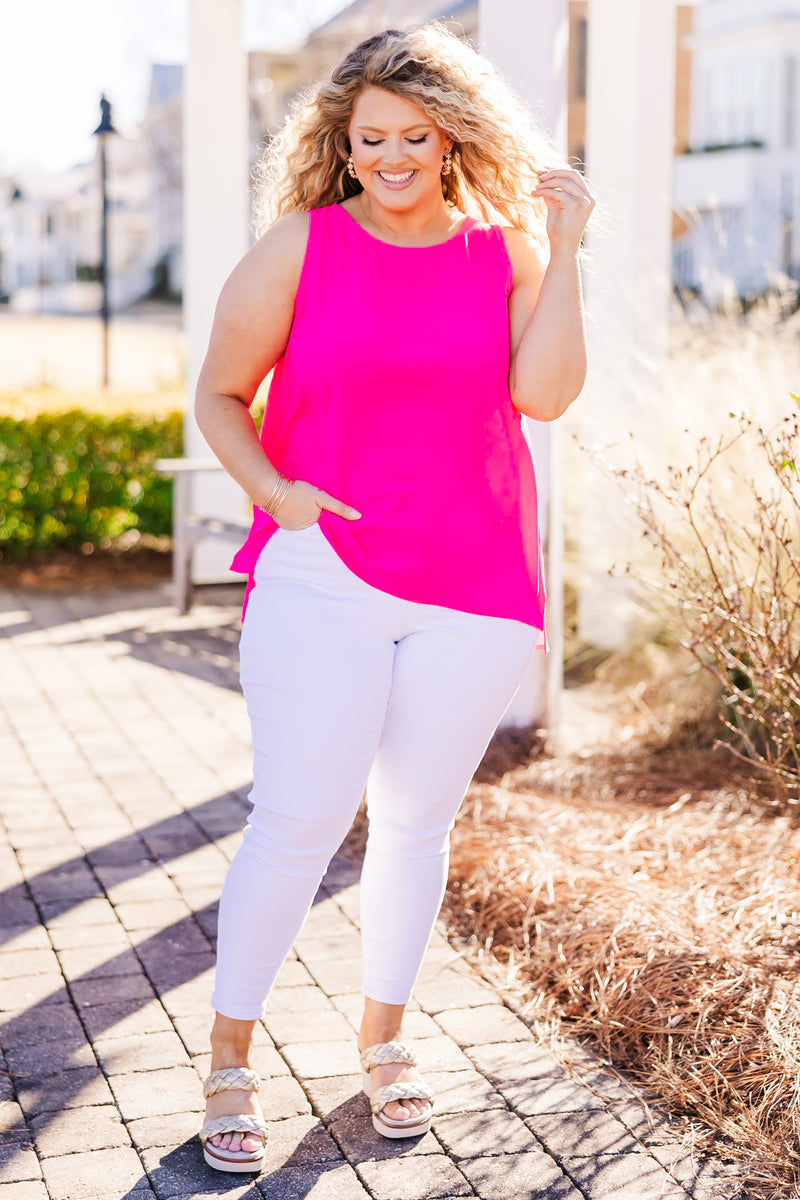 Grace Bay Top, Neon Pink – Chic Soul