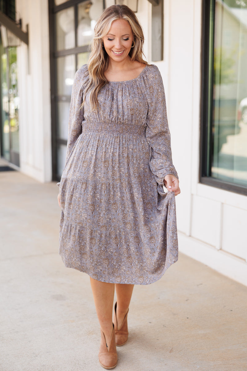 Sunrise Avenue Dress, Gray – Chic