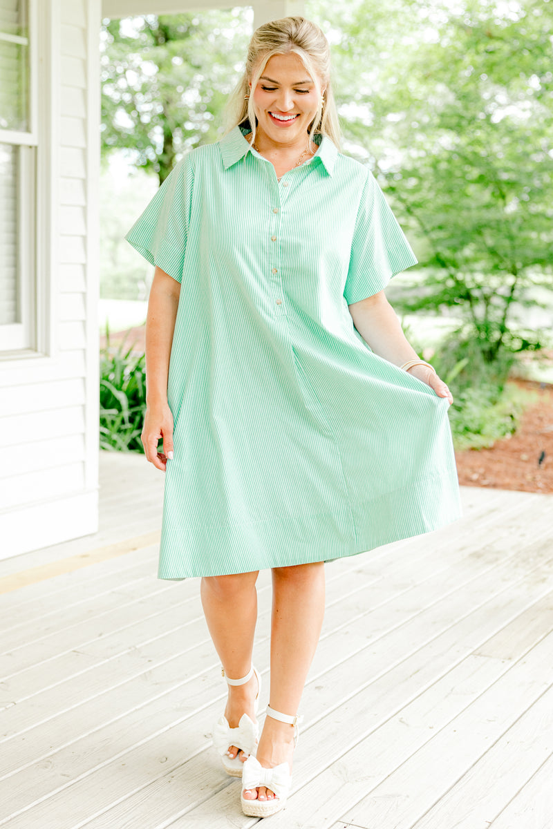 light green dress casual FARES Bow Elastic Waist Dress – Macaron