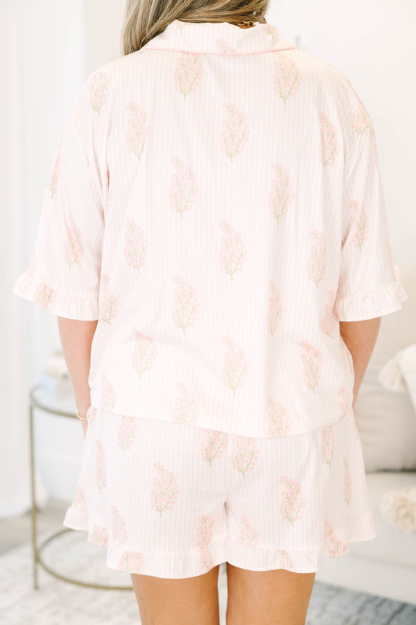 Sweet Dreams Pajama Set, Pink Flipe