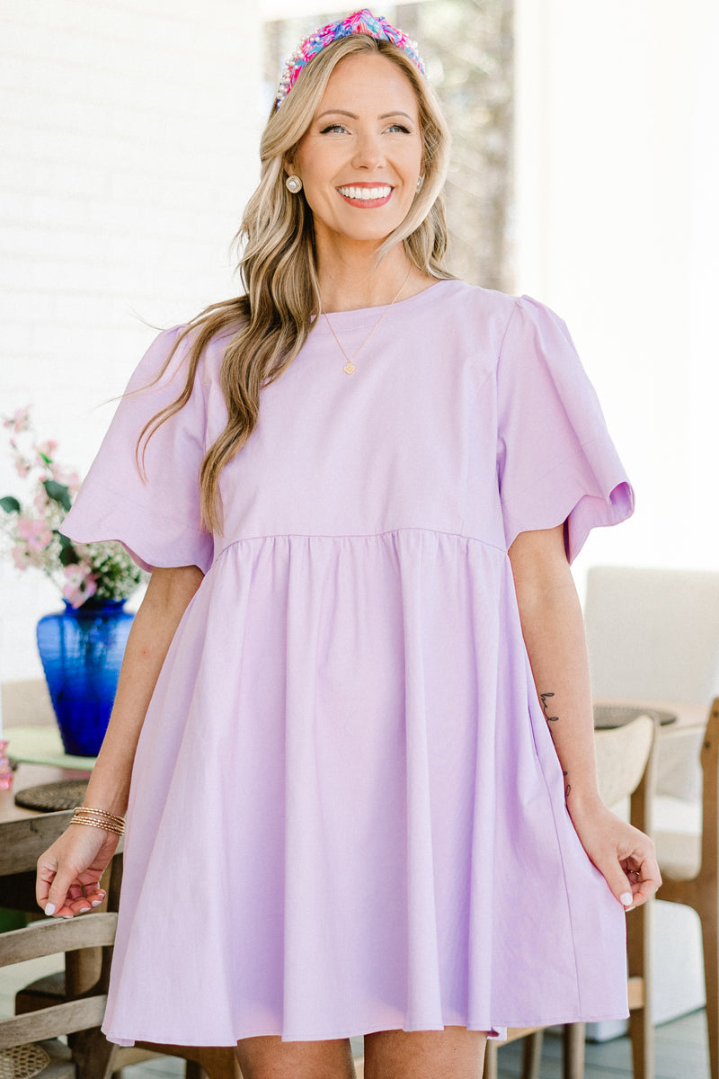 Women's Sweet New Days Dress, Purple | Size: 3X by Chic Soul Women's Sweet New Days Dress, Purple | Size: 3X by Chic Soul