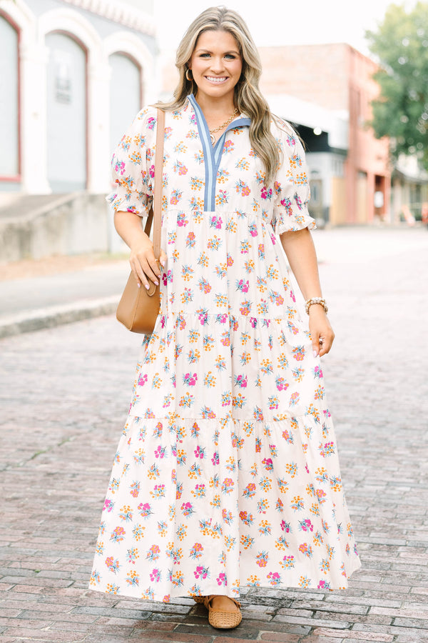 Sweet Recollection Dress, Blue Floral