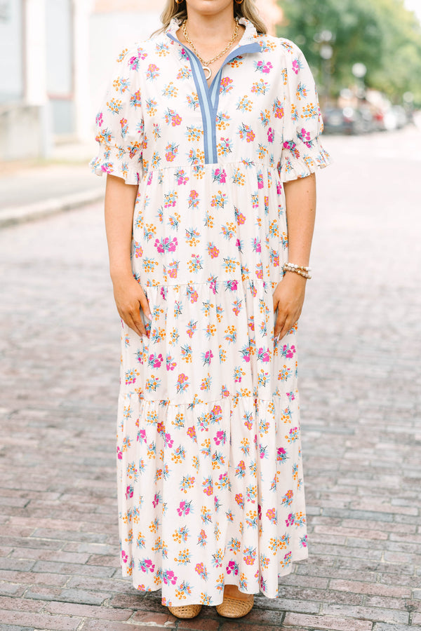 Sweet Recollection Dress, Blue Floral