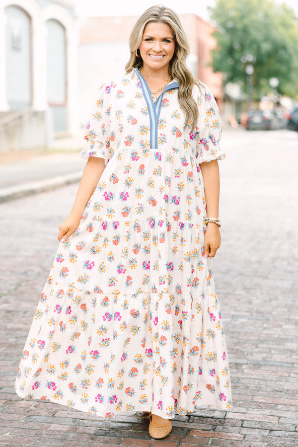 Sweet Recollection Dress, Blue Floral