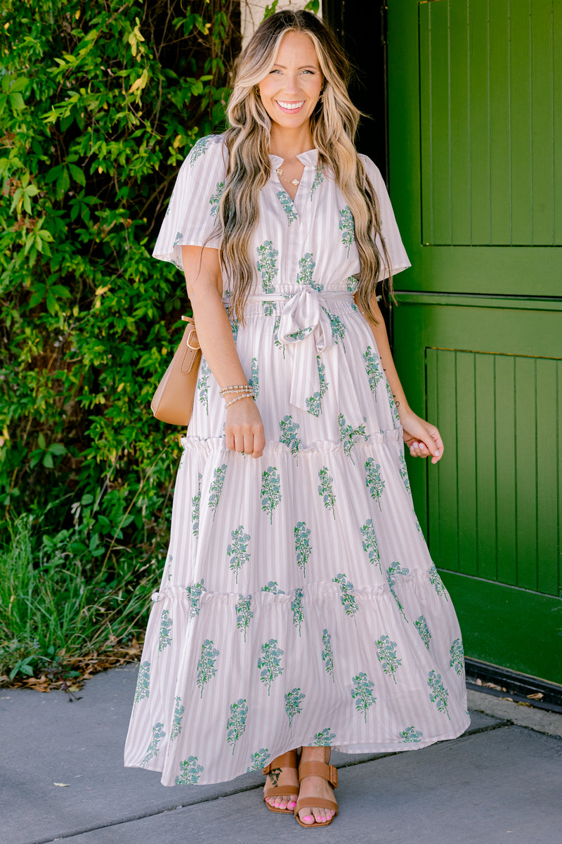 Sweet Thoughts Dress, Beige – Chic Soul