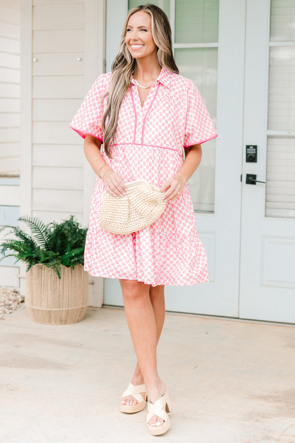 Women's Sweetly Surprised Dress, White | Size: 2X By Chic Soul Women's Sweetly Surprised Dress, White | Size: 2X By Chic Soul