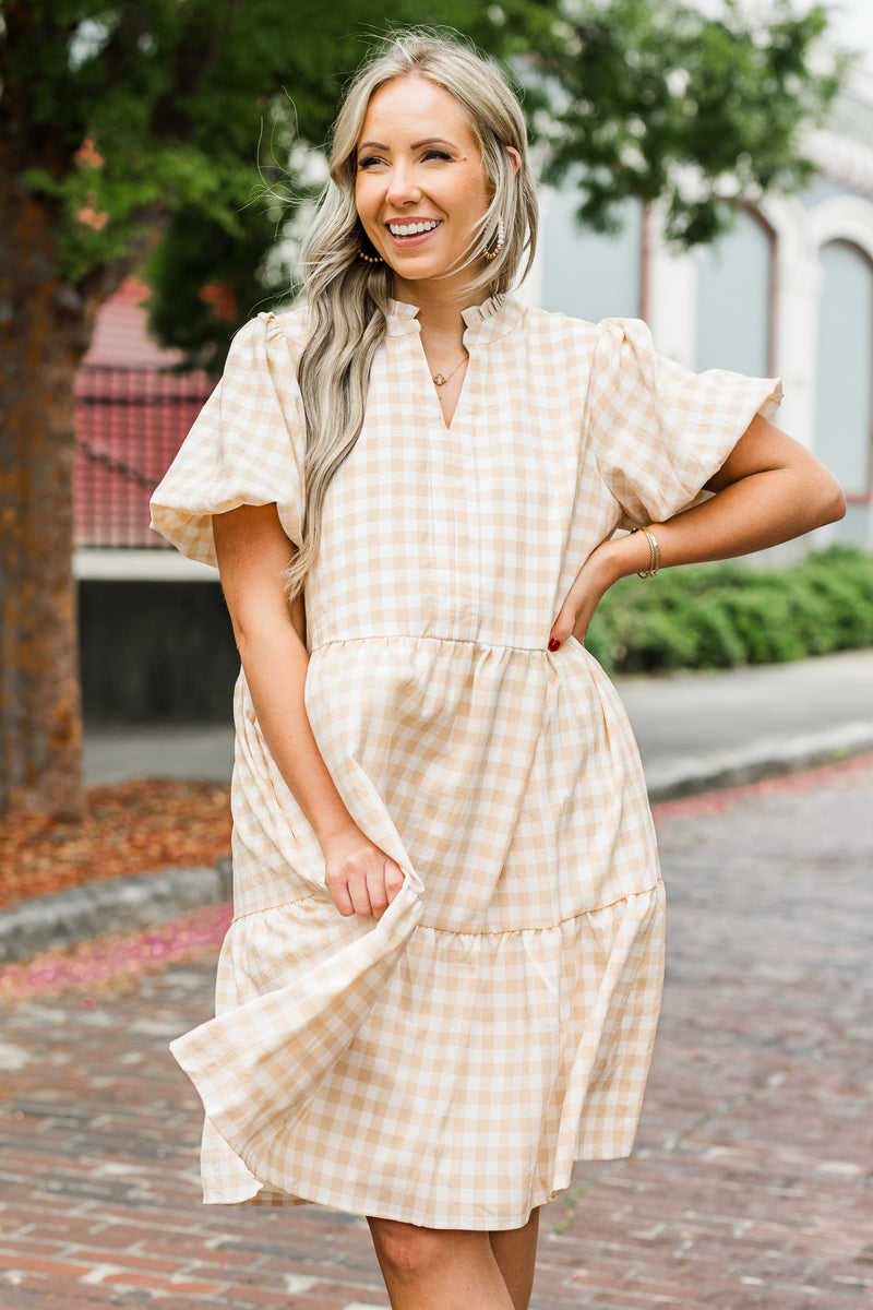 Tartan swing dress plus size sales