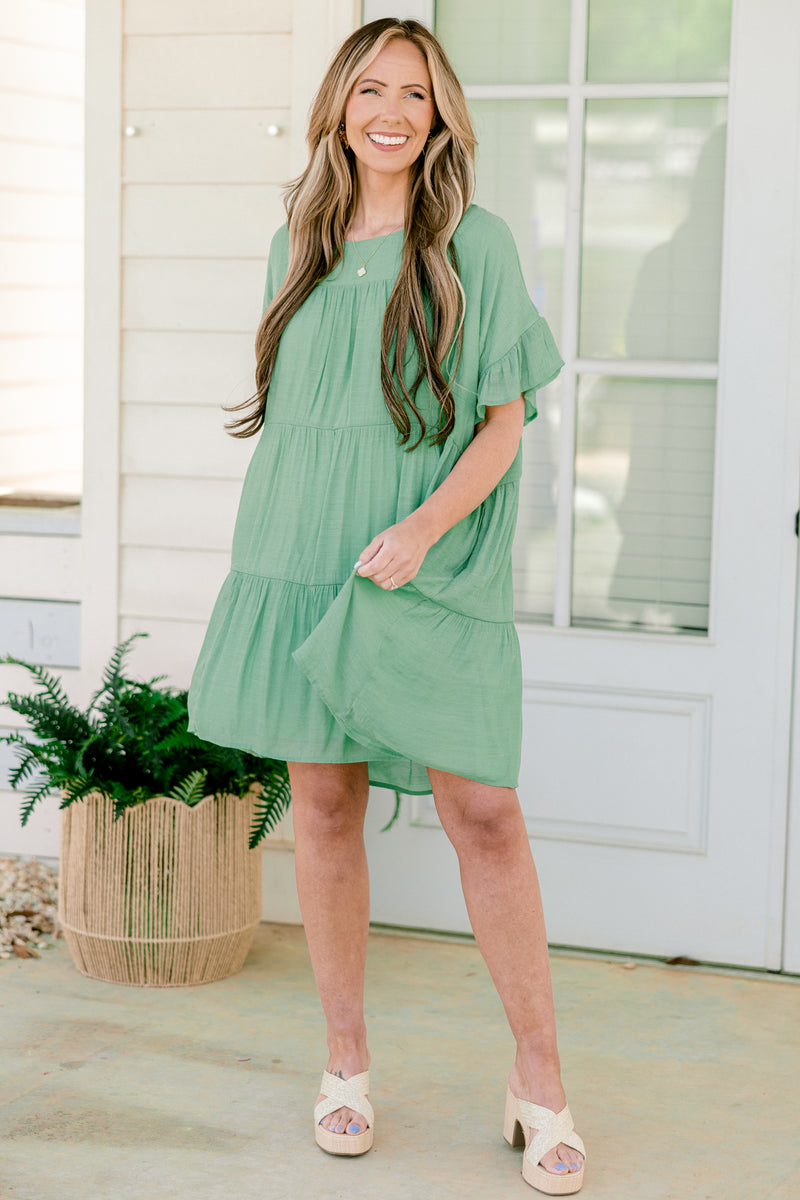 green emerald velvet dress PRETTYGARDEN Women's Casual Midi Dresses Square Neck Short Sleeve Smoc