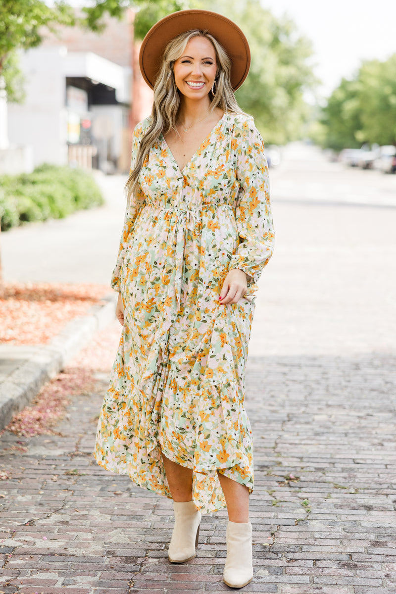 Talking Bout' My Girl Dress, Yellow – Chic Soul