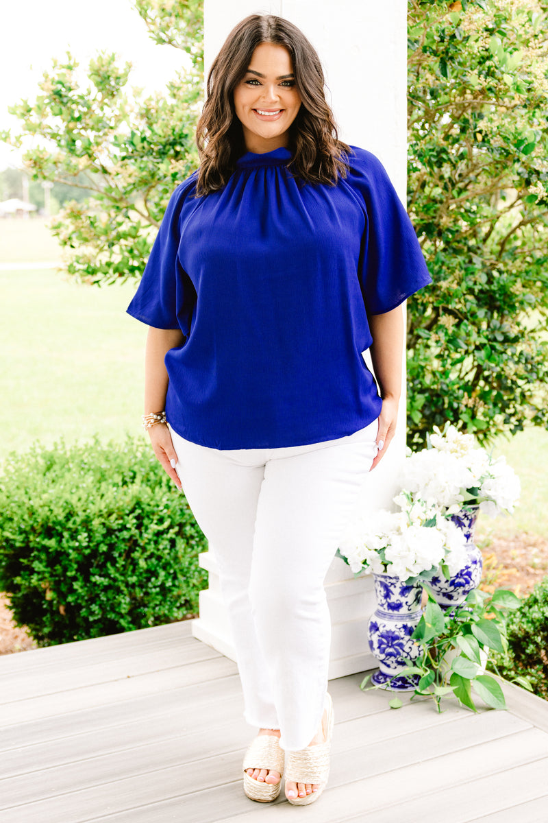 That's Rich Top, Royal Blue – Chic Soul