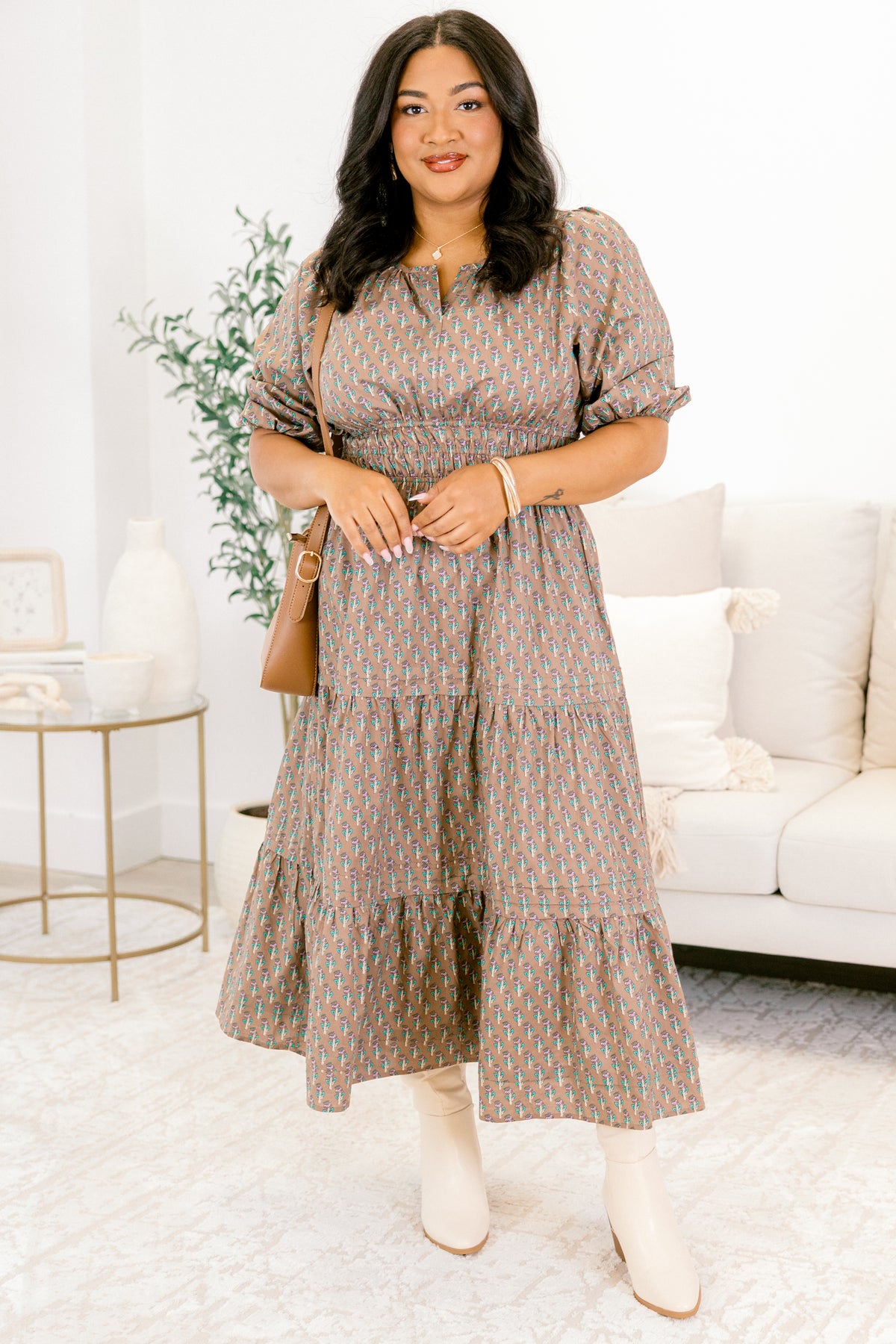 The Clear Choice Dress, Brown Mix – Chic Soul