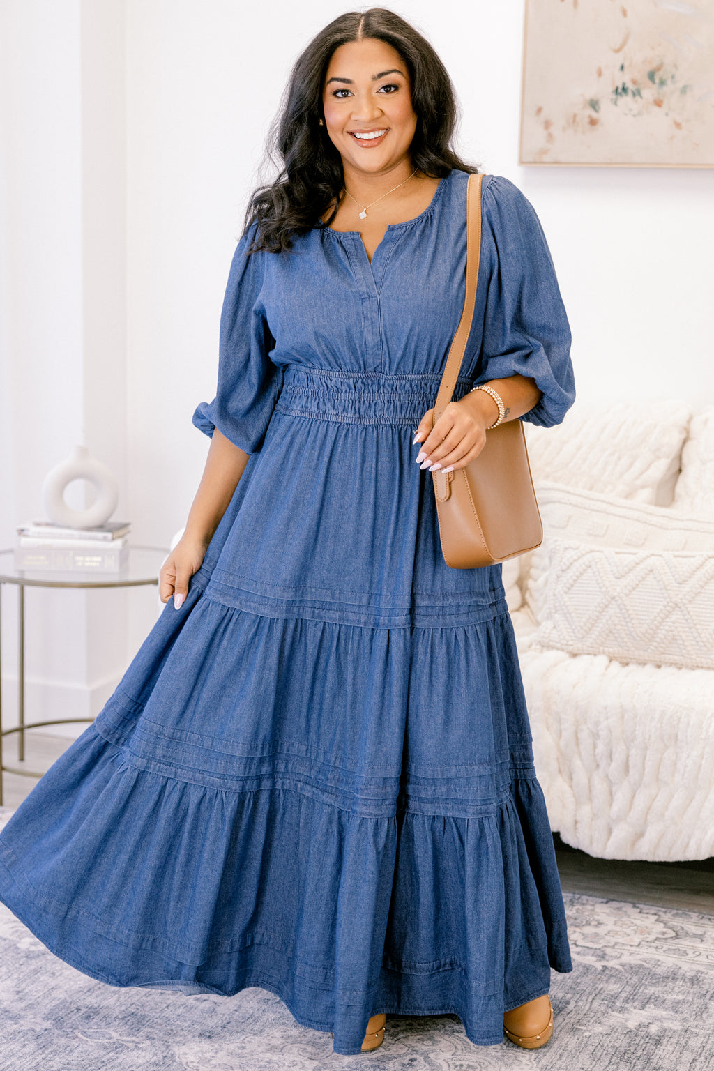 The Clear Choice Dress, Denim – Chic Soul