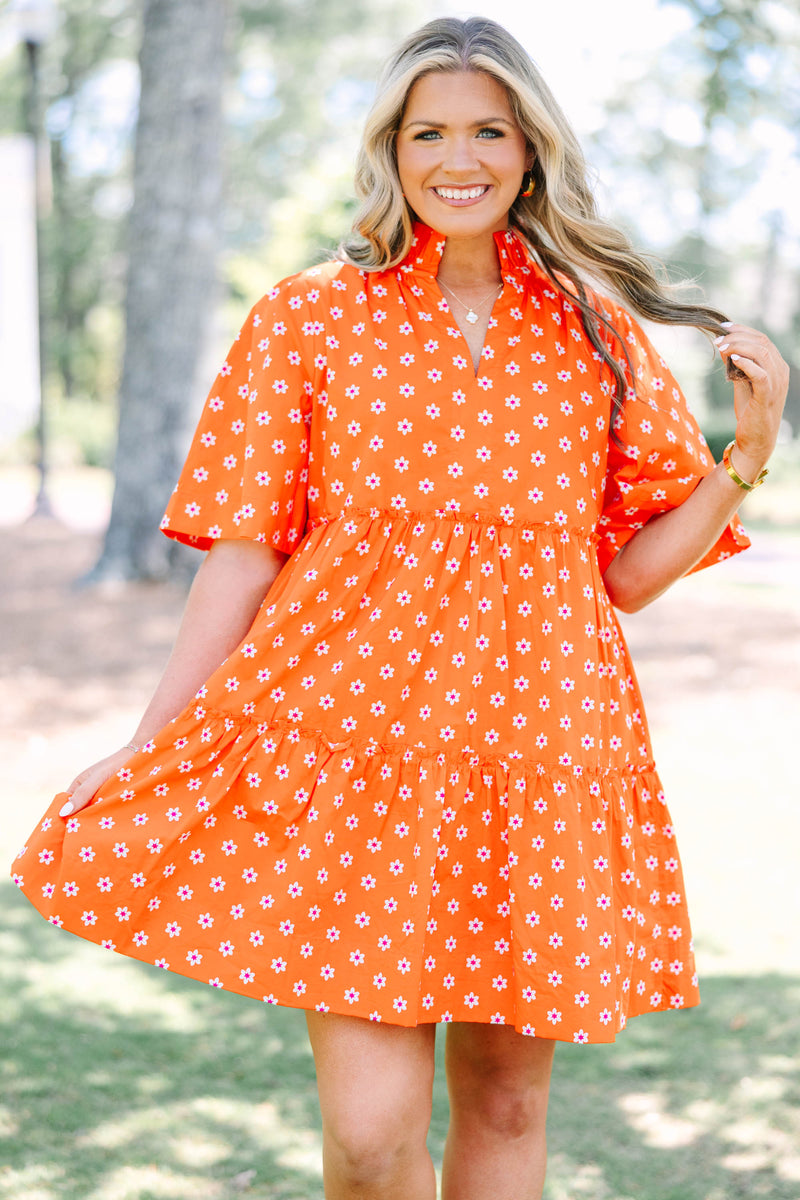 red mini flowy dress Red Flowy Dress