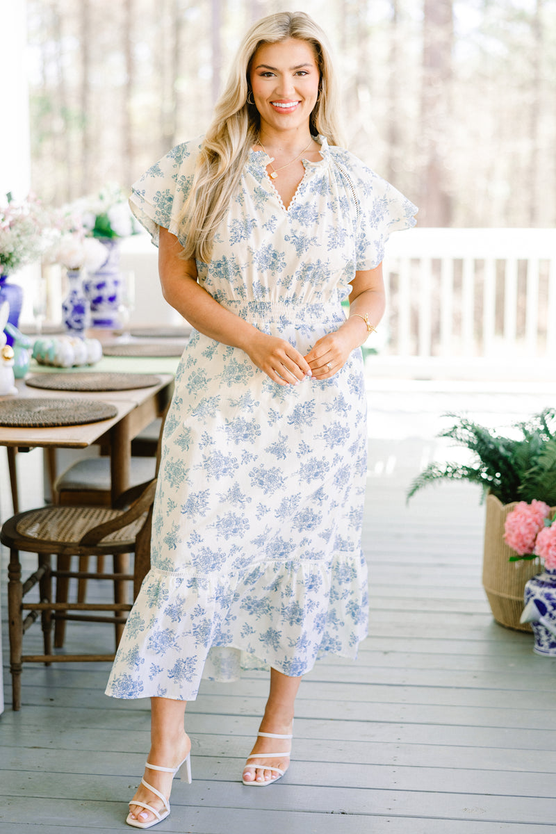 white christmas dresses The Garden's Melody Midi Dress, White – Chic Soul