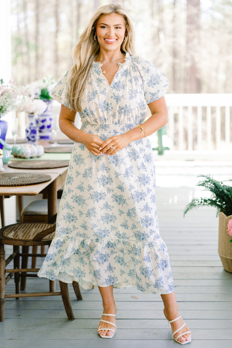 flowy dress midi length fall Dress main image 1