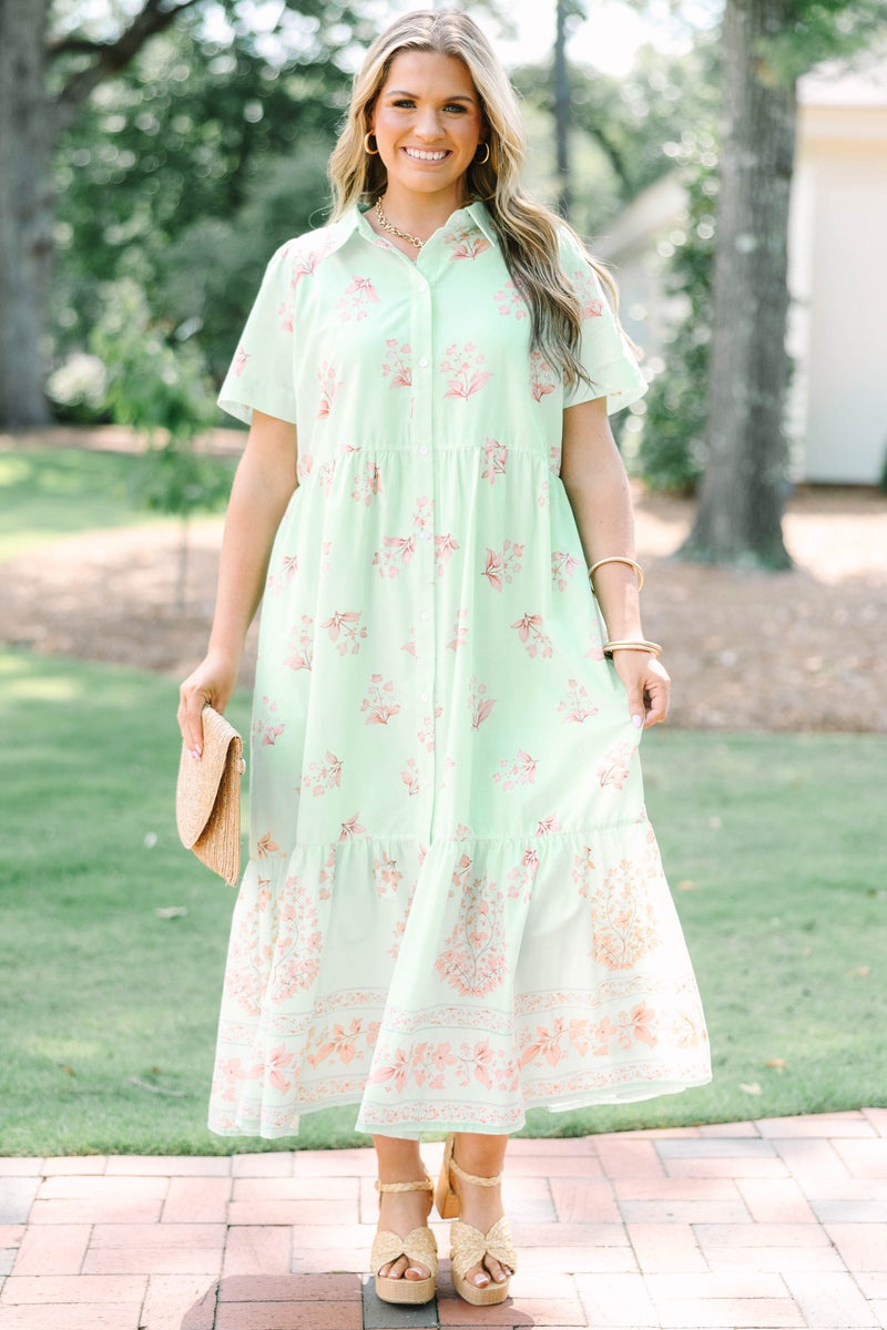 The Grass Is Always Greener Dress, Green – Chic Soul