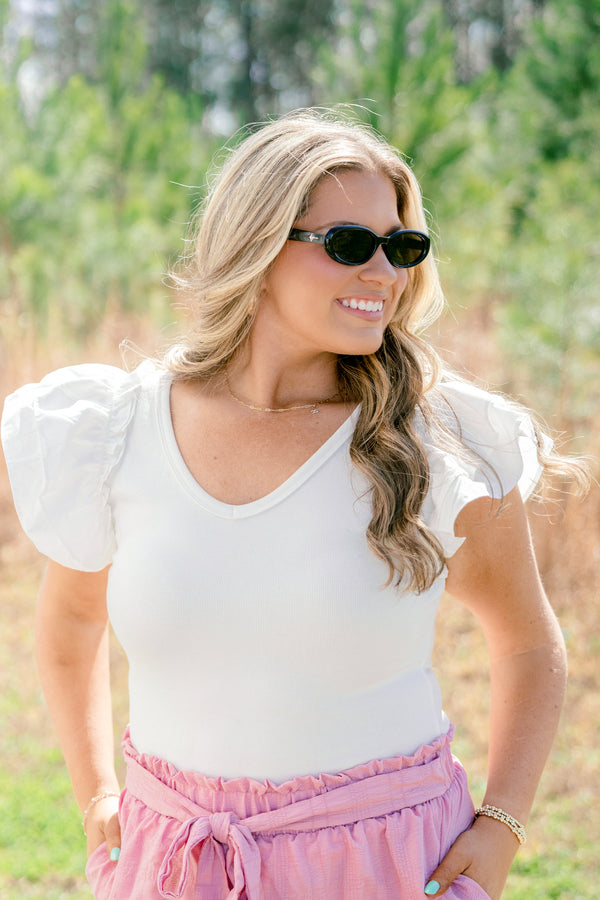 Chic Soul plus size clothing, black small oval sunglasses