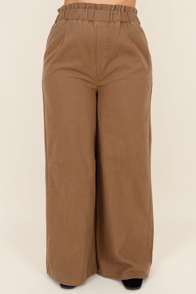 Curvy paperbag trousers | Medium Green | ONLY®
