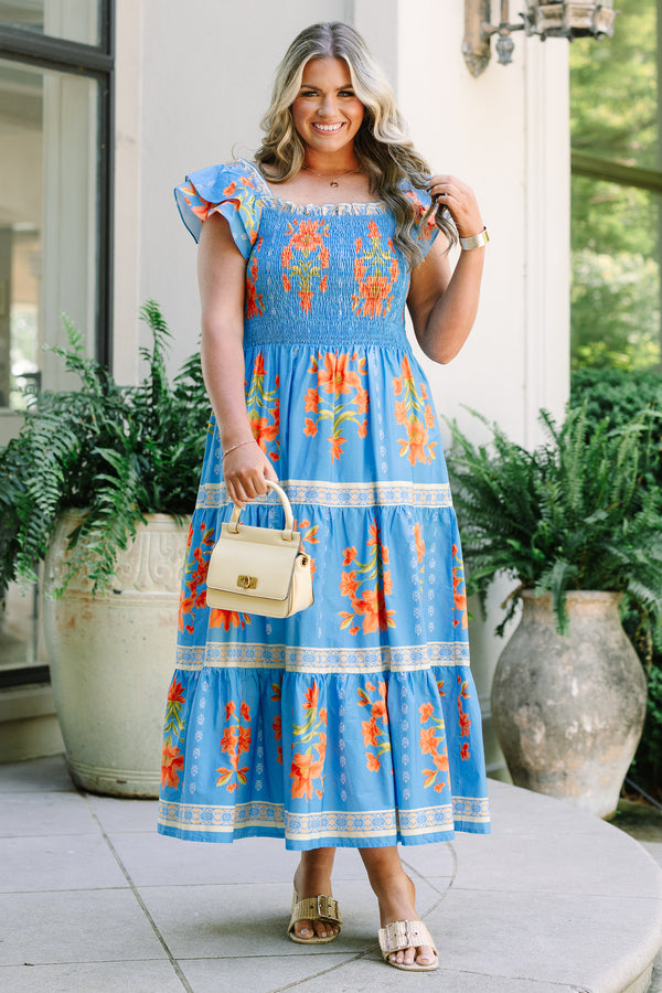 Women's The Wildflower's Song Maxi Dress, Orange