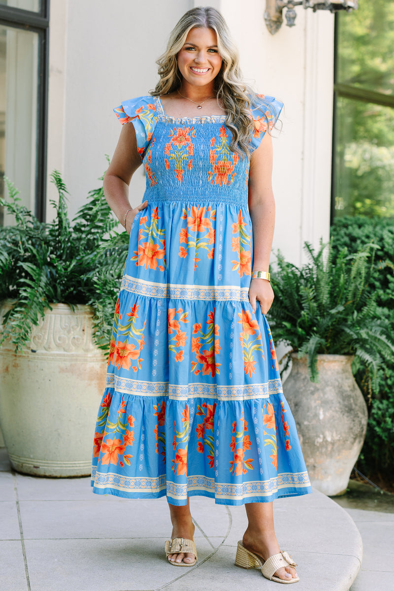 Women's The Wildflower's Song Maxi Dress, Orange